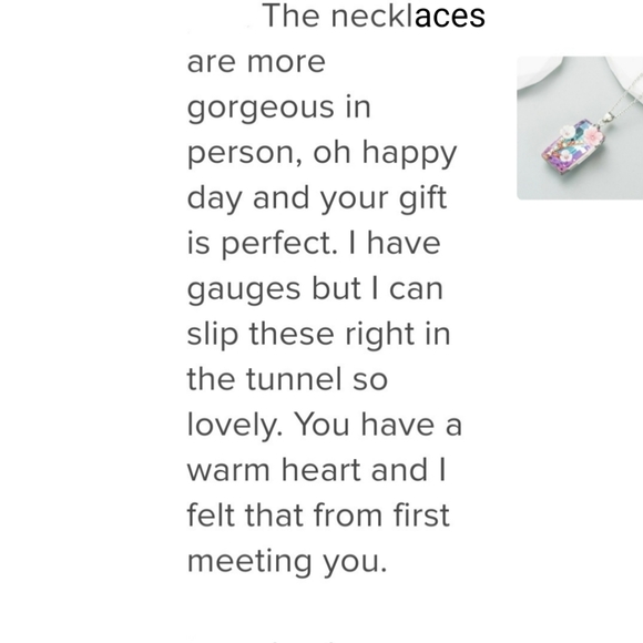 Flower Pendant Necklace Pink With Alloy Plating - Picture 2 of 10